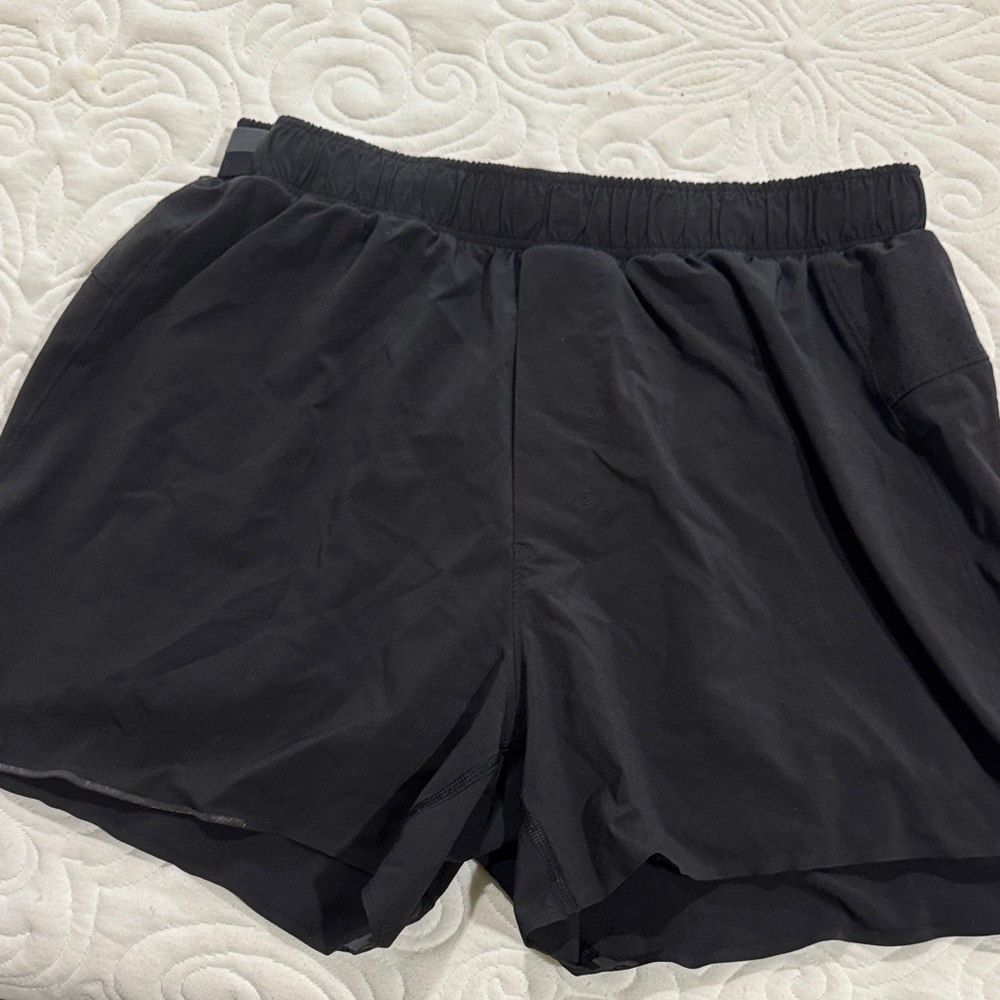 lululemon black athletic shorts, men’s, size small w/liner